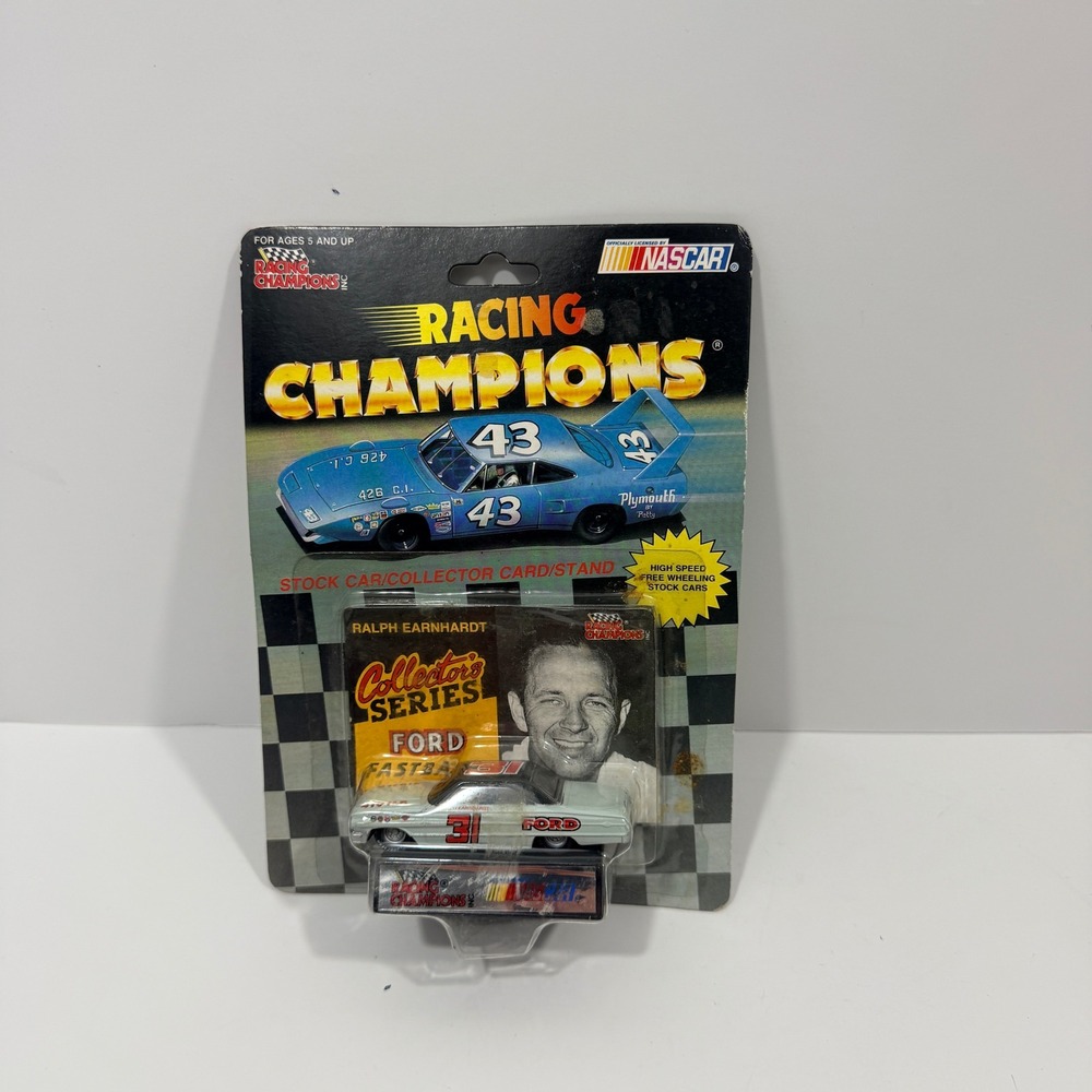 Racing Champions Diecast Car 1:64 White Good Ralph Earnhardt 31 Ford 1991